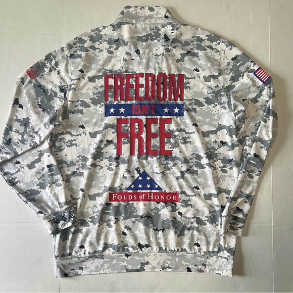Folds of honor Quick Trip 500 Atlanta speed way long sleeve pullover size large - Picture 2 of 11